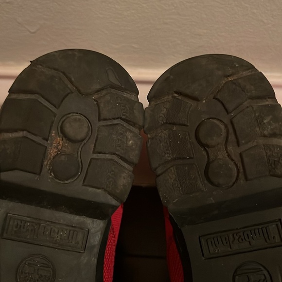 Timberland Red Boots GUC 7 - Picture 8 of 13